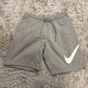 Gray Nike sweat-shorts size medium.
